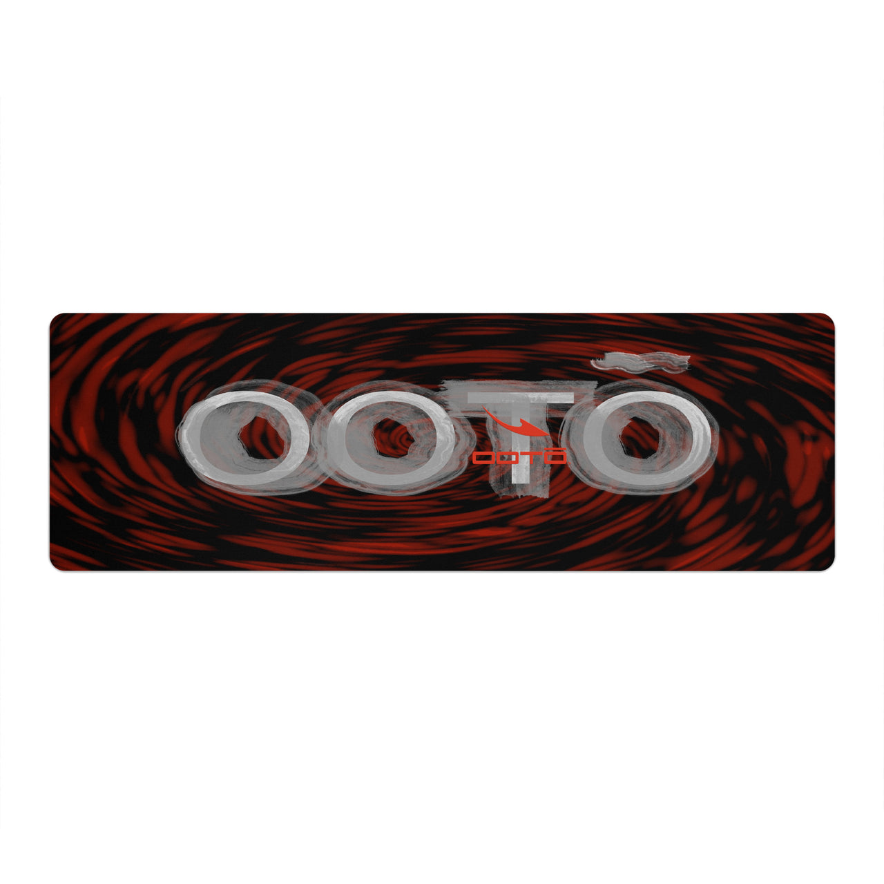 OOTO - Yoga Mat - Painted OOTO en gray dark red tunnel