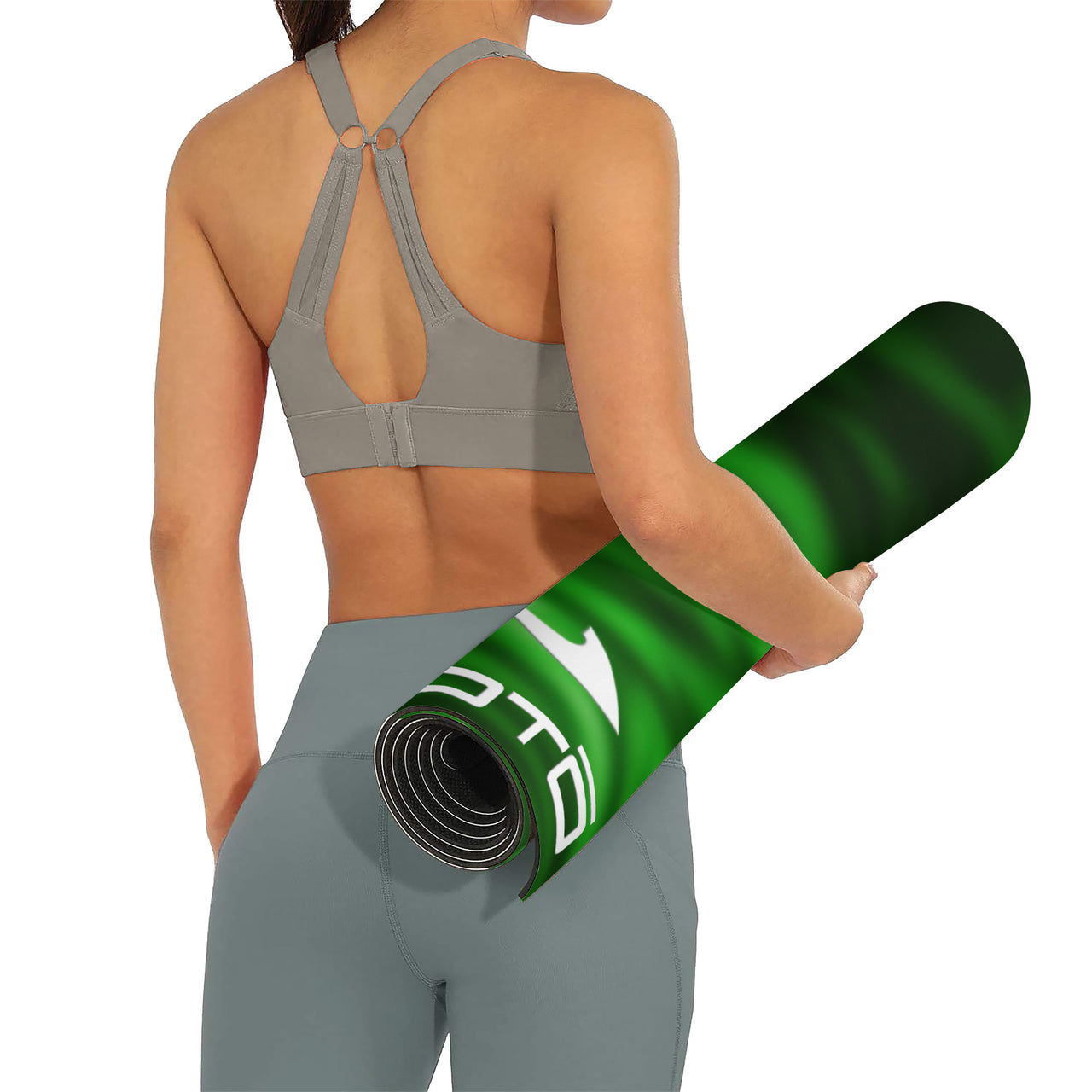 OOTO - Yoga Mat - Green big man section