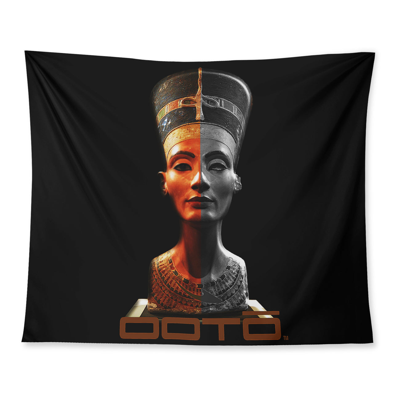 OOTO - NEFERTITI X ANCIENT ARTIST UNKNOWN X OOTO - Wall Tapestry - 3 SIZES -