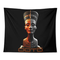 Thumbnail for OOTO - NEFERTITI X ANCIENT ARTIST UNKNOWN X OOTO - Wall Tapestry - 3 SIZES -