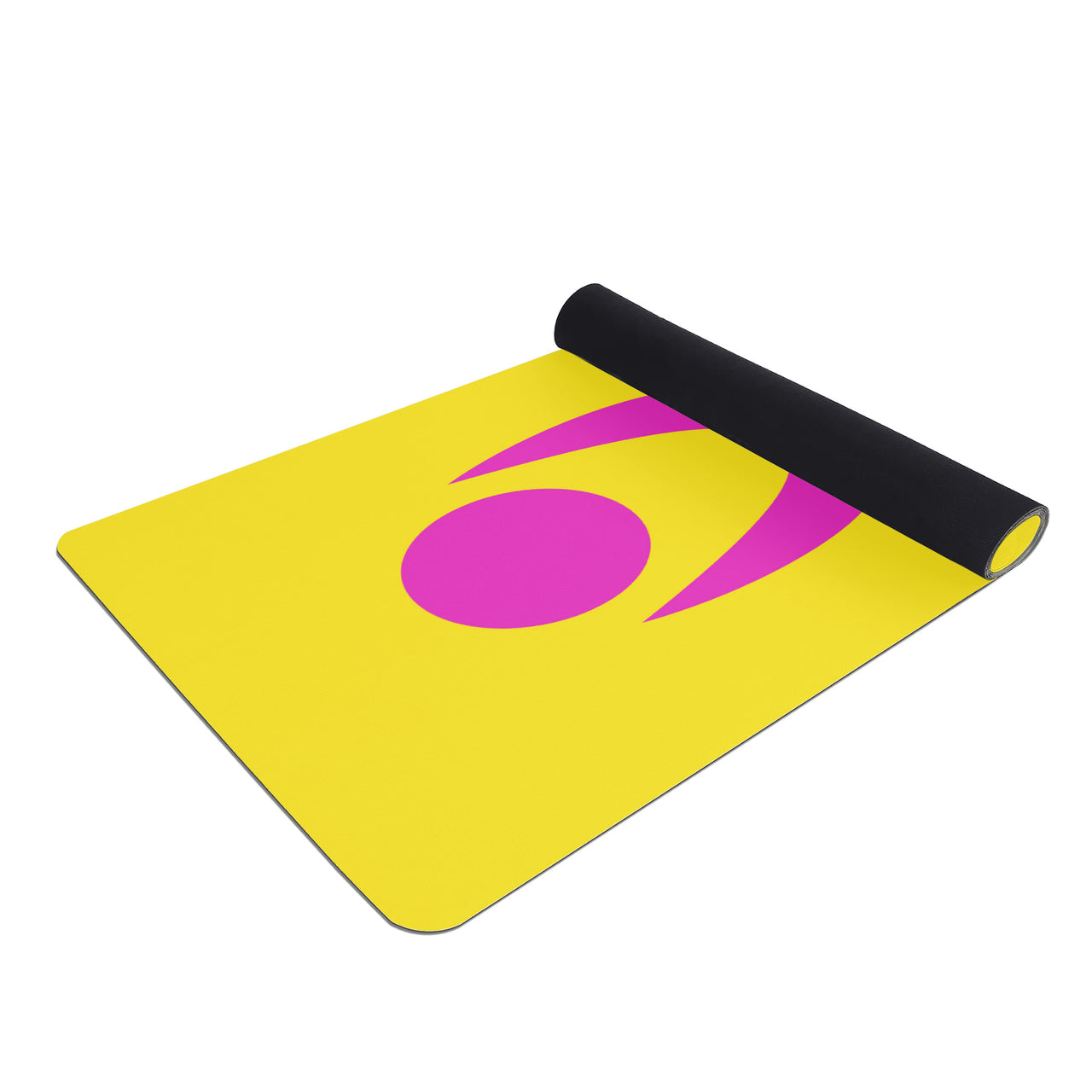 OOTO - Yoga Mat - Glyphic en neon pink - Dash en neon lime -