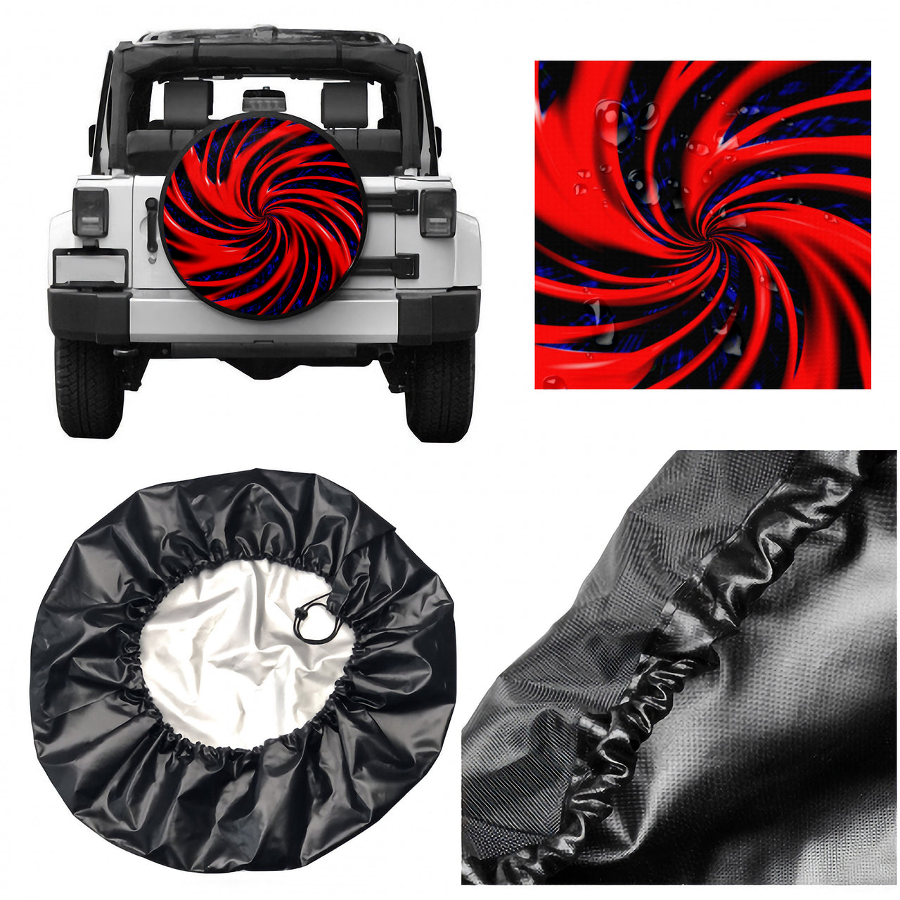 OOTO - GALLACTIC FENCE COLLAPSE INTENSIFIES - HC_C82 Tire cover - 4 SIZES -