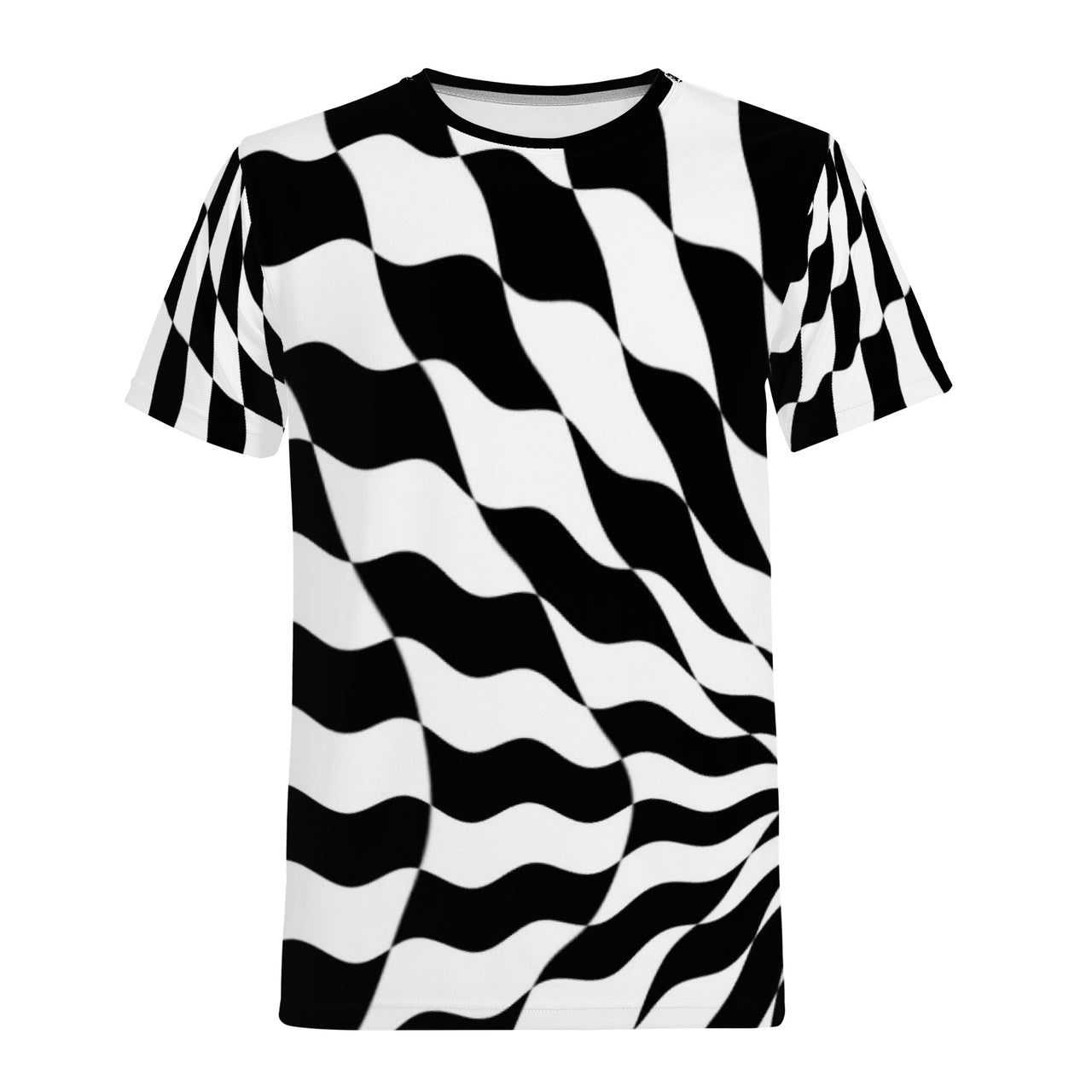 CHECKERED PAST - D61 Men's All Over Print T-Shirt - 1 COLOR -