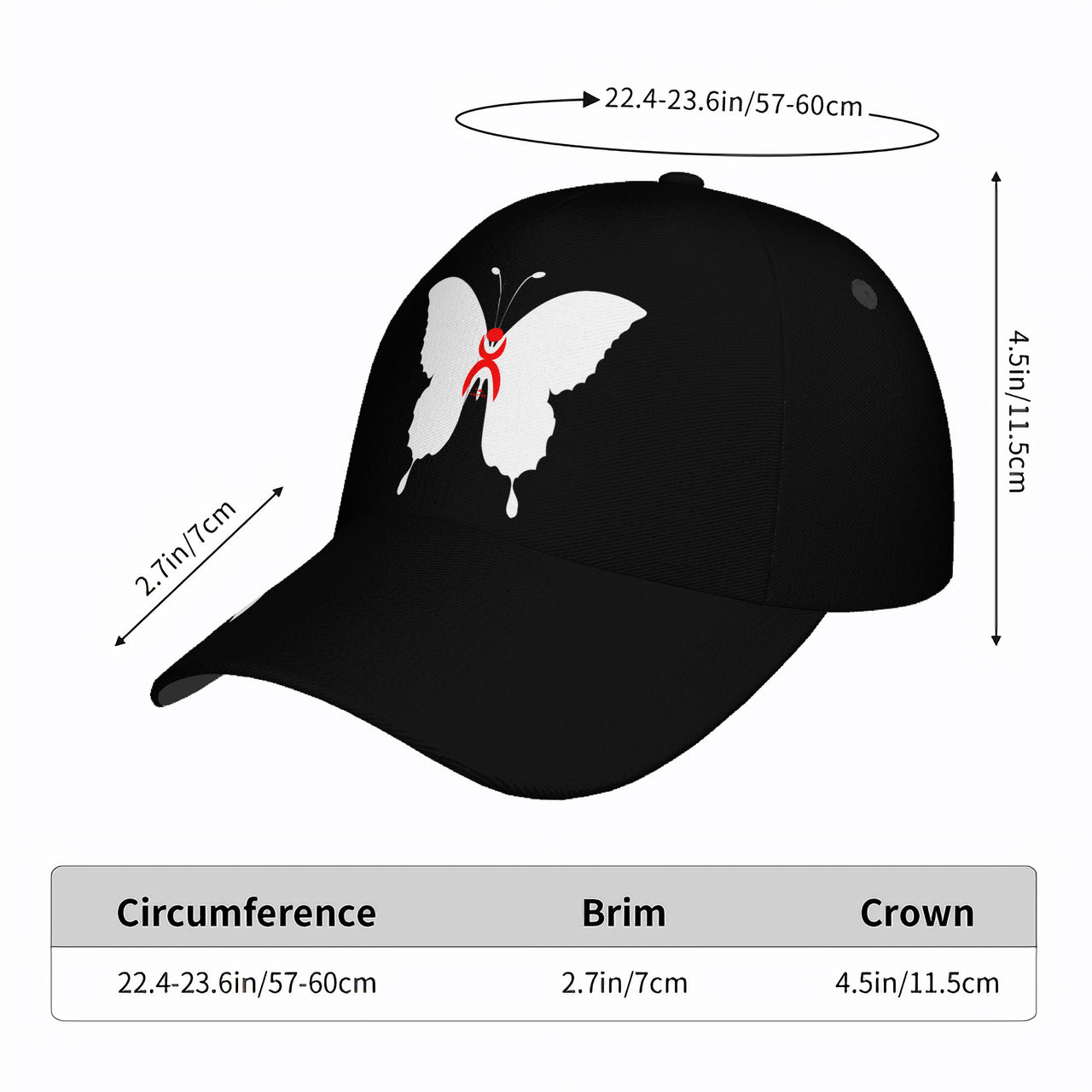 OOTO - GLYPHIC -N- BUTTERFLY - BIG STEPPIN GLYPHIC - HC_T9 Curved Brim Baseball Cap - 1 COLOR -