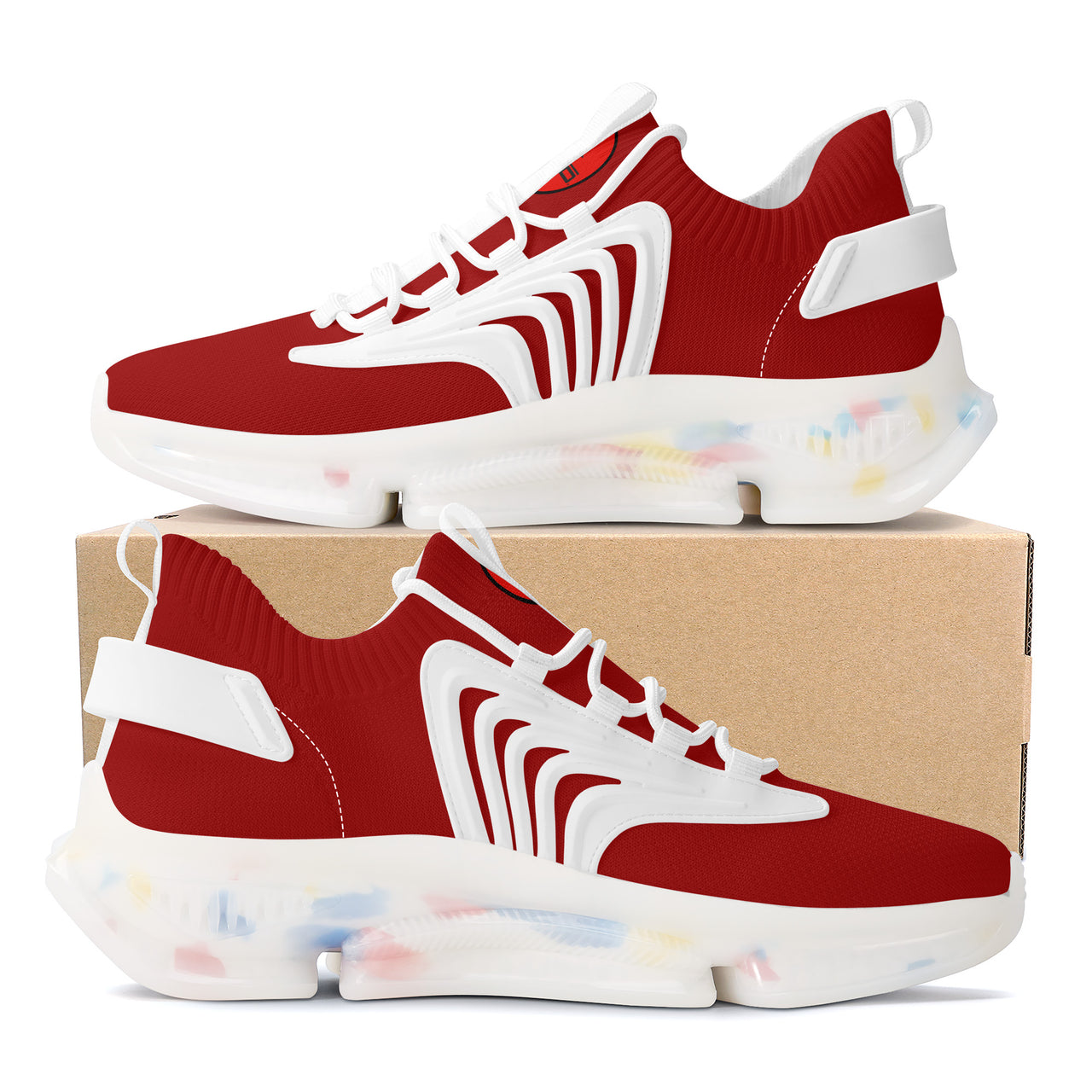 OOTO - Max React Sneakers - CLASSIC B & R - FLAG RED - 1 COLOR -