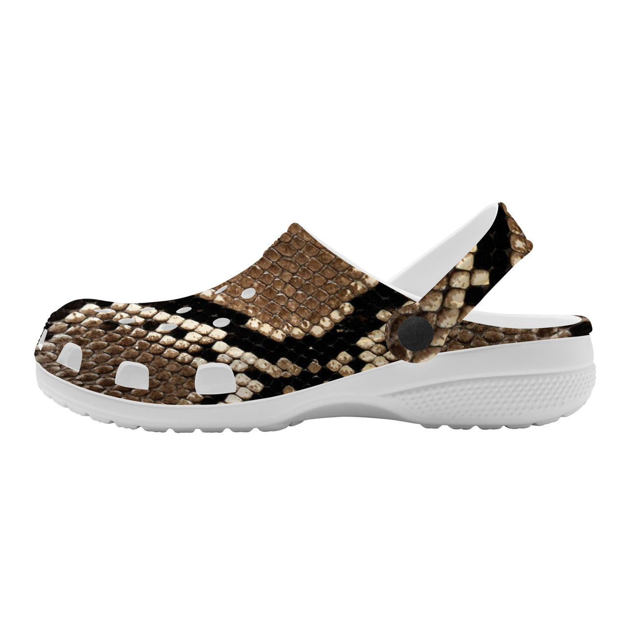 OOTO - SNAKE SKIN (PRINT) - SF_S48_WITH (OPTIONAL) PIVOTING HEEL STRAP - Crocs Clogs -