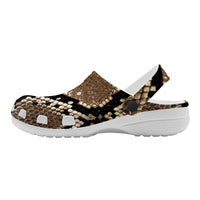 Thumbnail for OOTO - SNAKE SKIN (PRINT) - SF_S48_WITH (OPTIONAL) PIVOTING HEEL STRAP - Crocs Clogs -