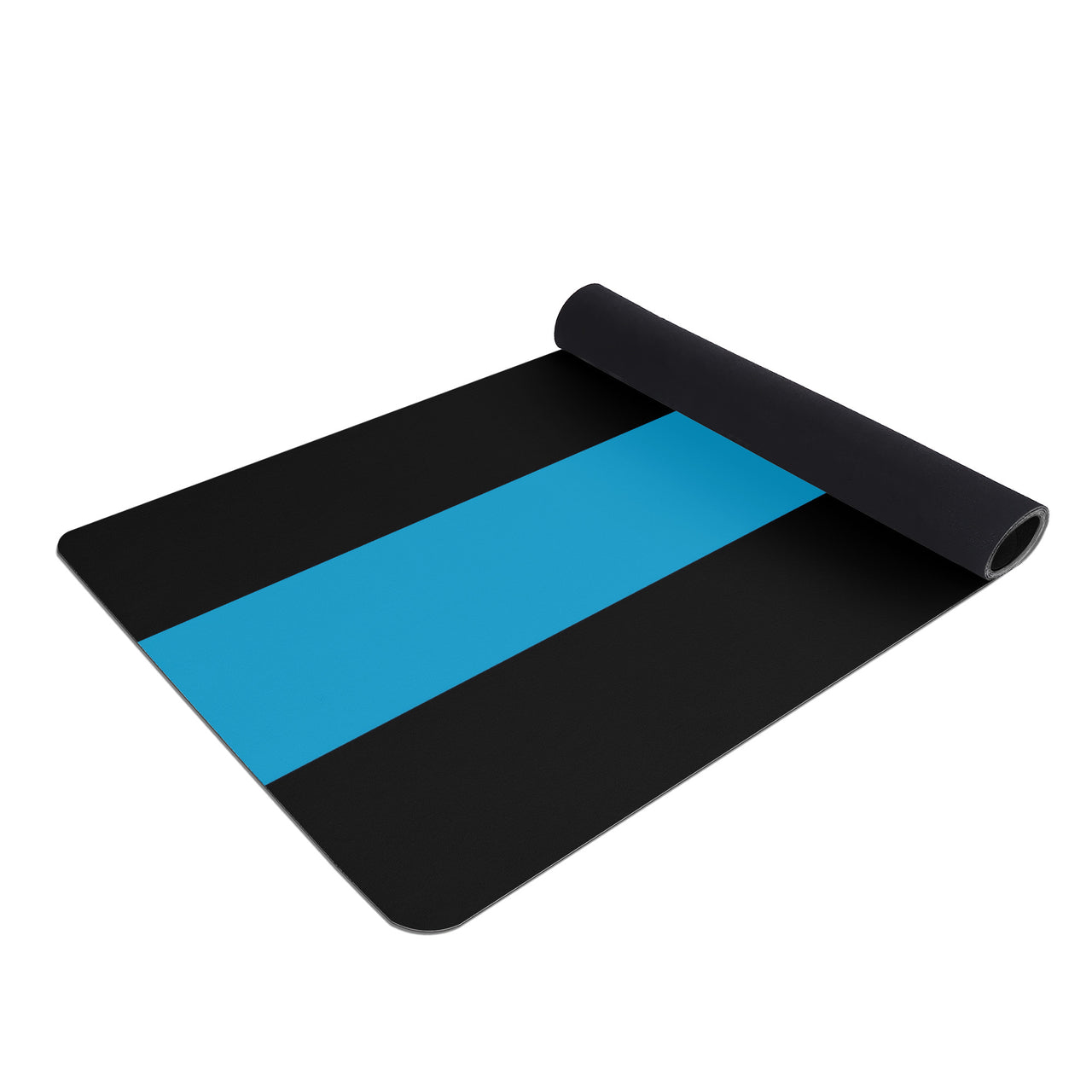 OOTO - Yoga Mat - Neon blue stripe -