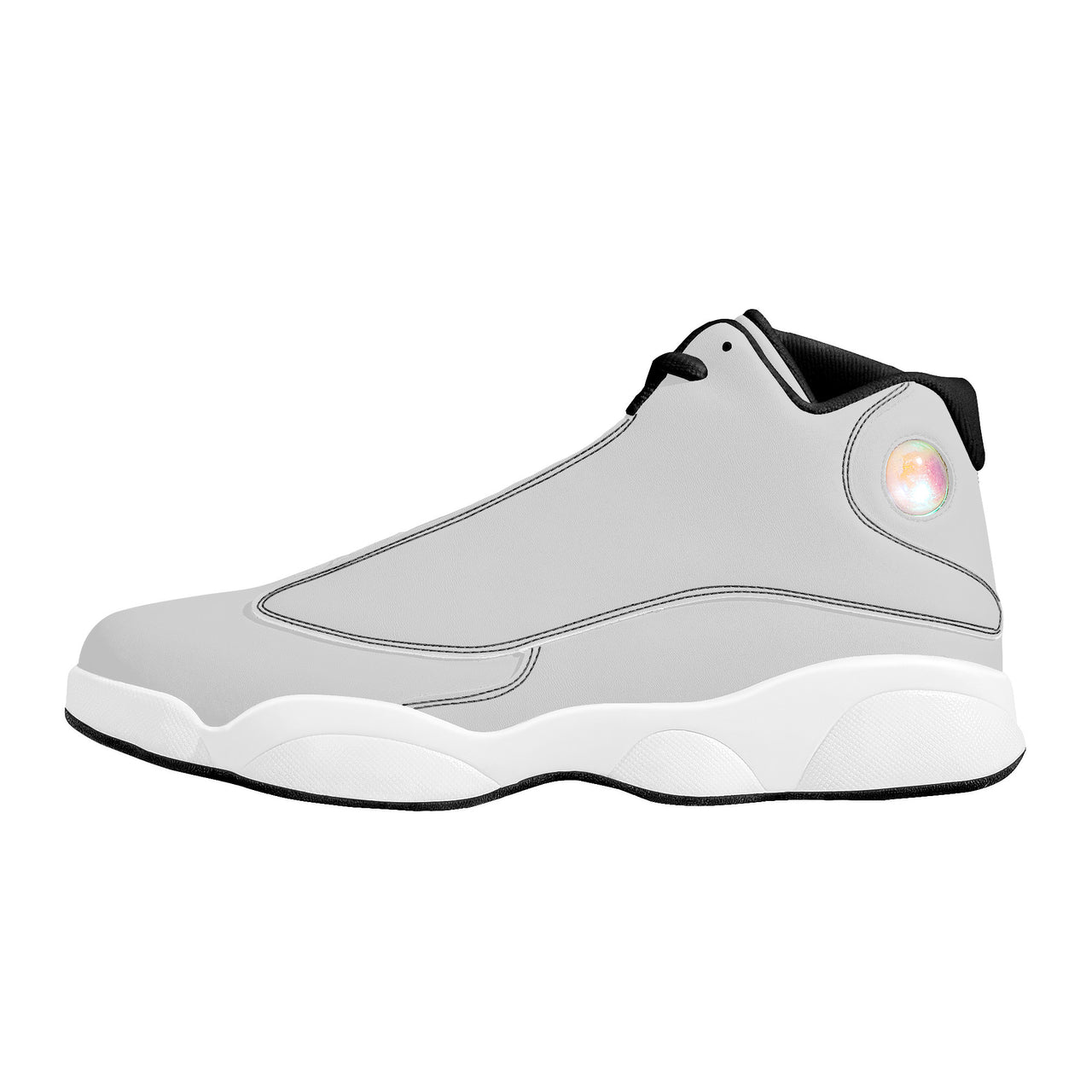 OOTO - EZ GRAY - SF_D89 Basketball Shoes - White soles -  Black tread - 1 COLOR -