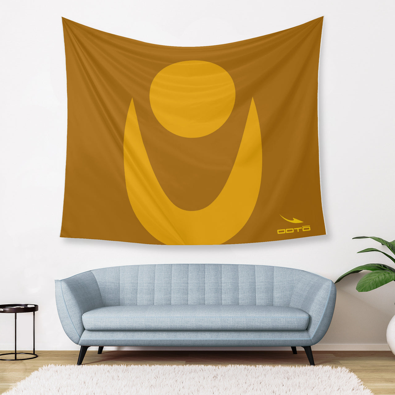 OOTO - HALF GLYPHIC EN DAY FADE - Wall Tapestry - 3 SIZES -