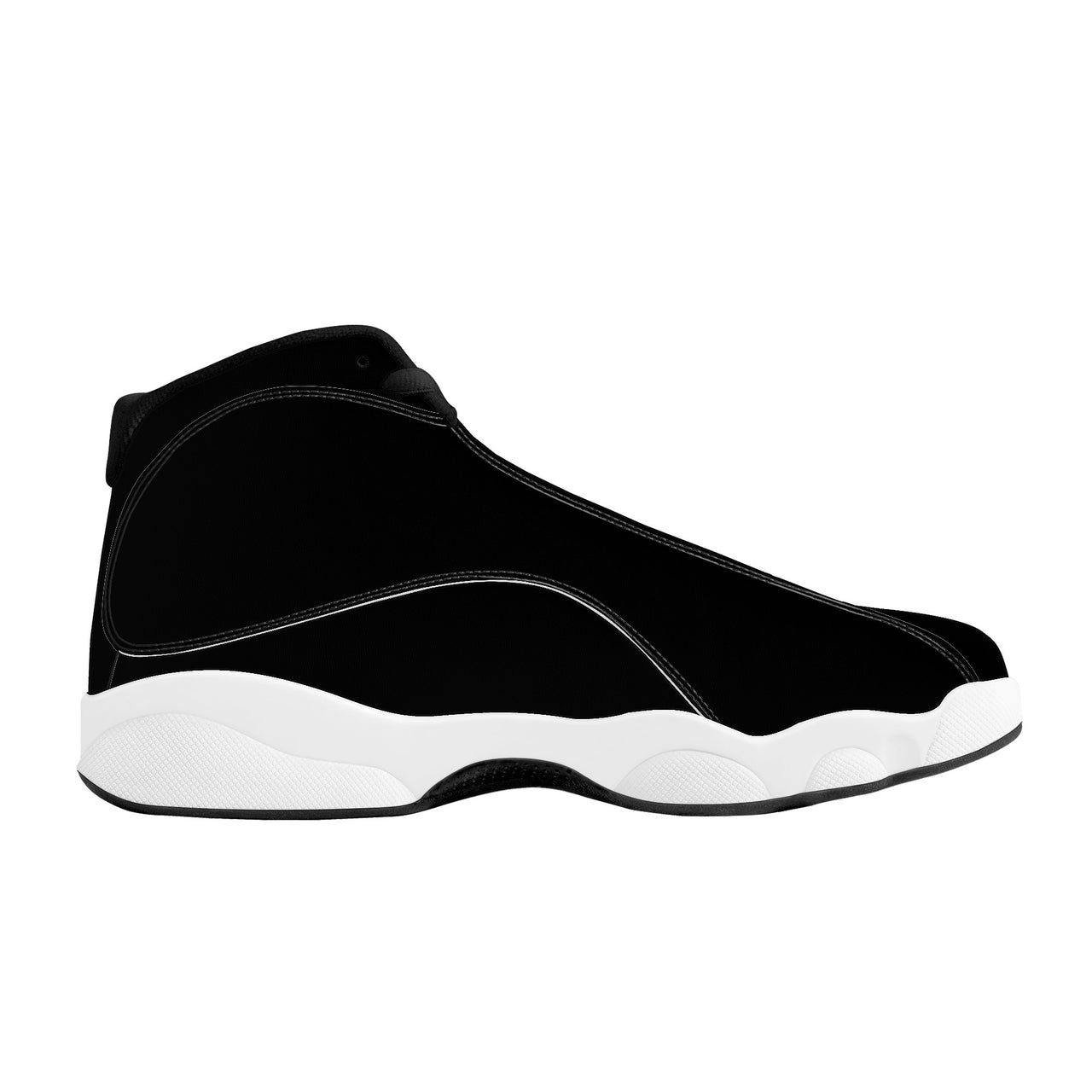 OOTO - EZ BLACK - SF_D89 Basketball Shoes - White soles - Black tread - 1 COLOR -