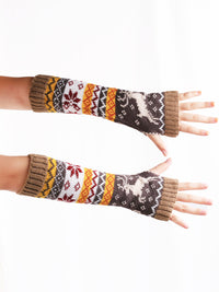 Thumbnail for Women's Warm Knitted  Christmas Gloves - 1 SIZE FIT / 3 COLORS -