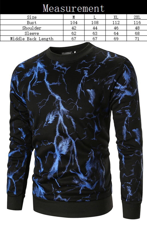 Men's Fashion Casual Print Sweatshirt - K - 3 COLORS -