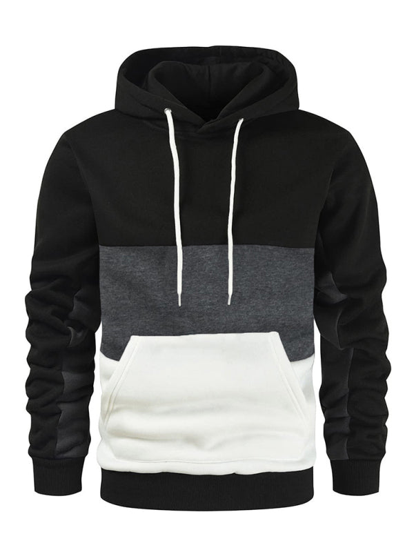 Men's Colorblock Fleece Hoodie - K - 4 COLORS -