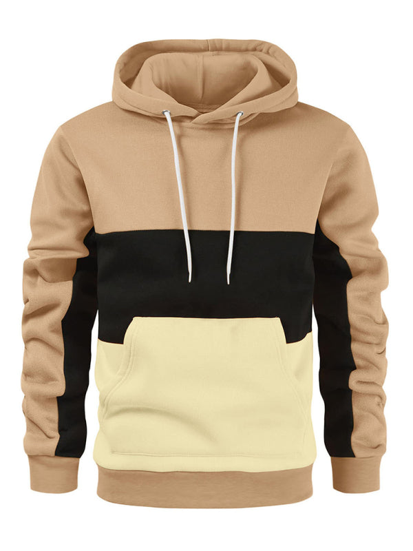 Men's Colorblock Fleece Hoodie - K - 4 COLORS -