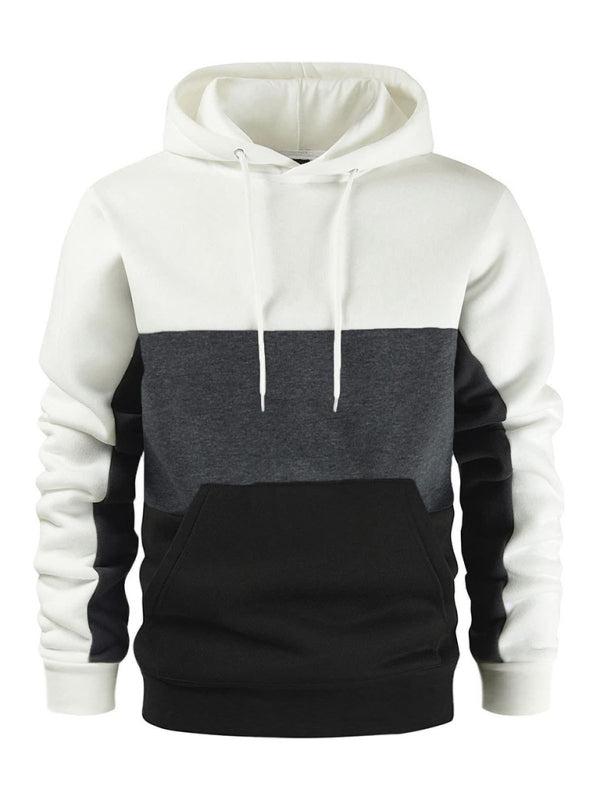 Men's Colorblock Fleece Hoodie - K - 4 COLORS -