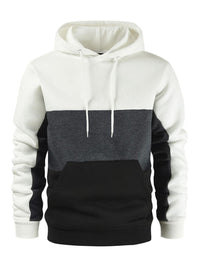 Thumbnail for Men's Colorblock Fleece Hoodie - K - 4 COLORS -