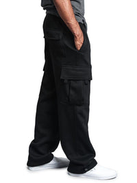 Thumbnail for Men's Solid Color Drawstring Waist Cargo Pants - K - 4 COLORS -