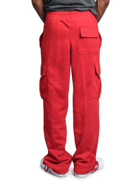 Thumbnail for Men's Solid Color Drawstring Waist Cargo Pants - K - 4 COLORS -