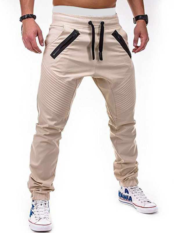 Men's Drawstring Waist Cargo Pants - K - 6 COLORS -