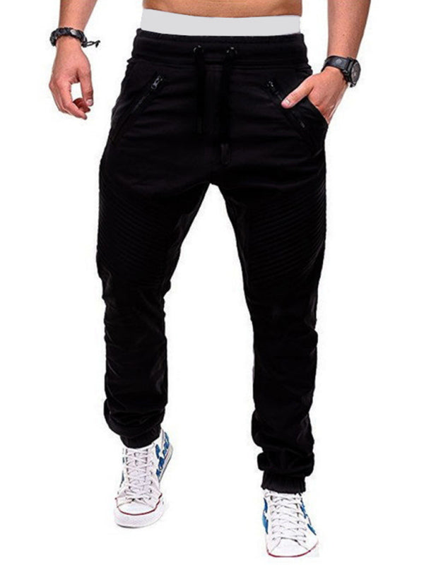 Men's Drawstring Waist Cargo Pants - K - 6 COLORS -