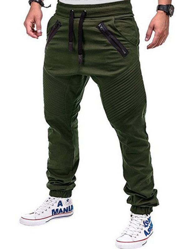 Men's Drawstring Waist Cargo Pants - K - 6 COLORS -