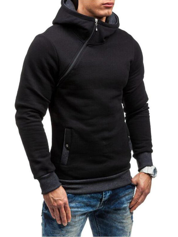 Men's Side Interlock Quarter Zip Pullover - K - 3 COLORS -