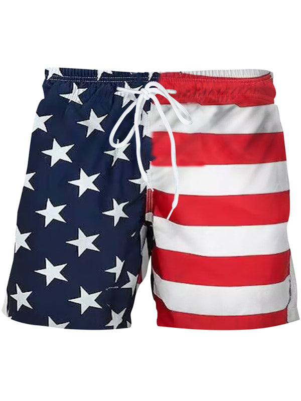 Men's National Flag Digital Printing Casual Sports Shorts - K - 3 PATTERNS -