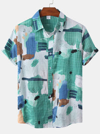 Thumbnail for Hawaiian Style Casual Beach Vacation Printed Men's Shirt - K - 19 PATTERNS -