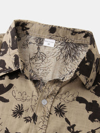 Thumbnail for Men's Floral Short Sleeve Shirts Youth Men's Men's Shirts - K - 8 PATTERNS -