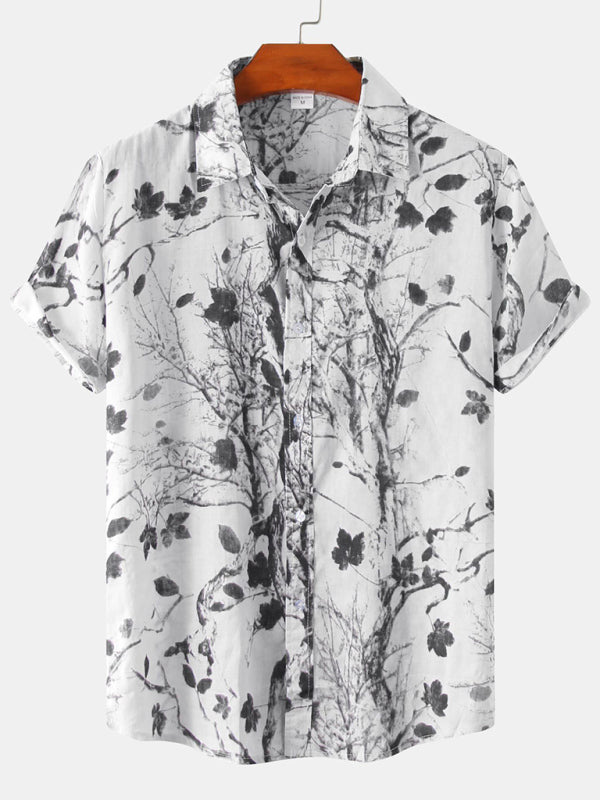 Men's Floral Short Sleeve Shirts Youth Men's Men's Shirts - K - 8 PATTERNS -