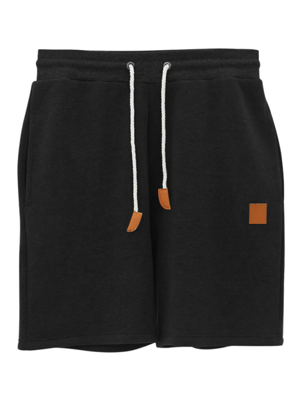 Men's new drawstring loose brushed skin-friendly casual sports shorts - K - 3 COLORS -