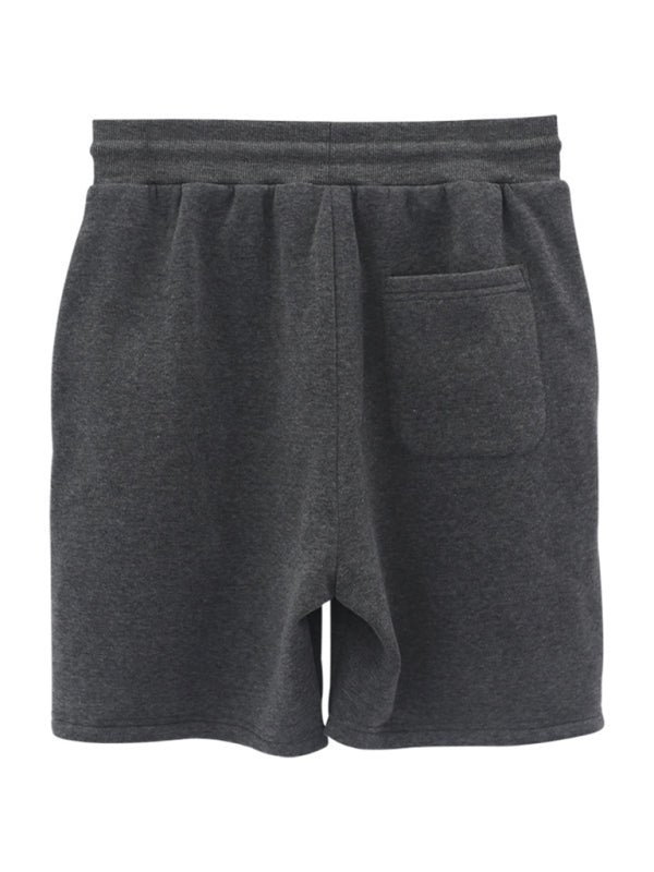 Men's new drawstring loose brushed skin-friendly casual sports shorts - K - 3 COLORS -