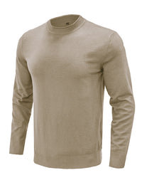 Thumbnail for Men's new solid color long sleeve sweater - K - 8 COLORS -