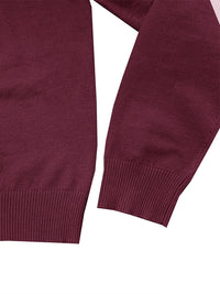 Thumbnail for Men's new solid color long sleeve sweater - K - 8 COLORS -