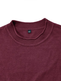 Thumbnail for Men's new solid color long sleeve sweater - K - 8 COLORS -