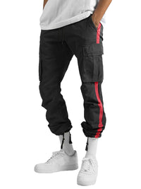 Thumbnail for Men's new fashionable casual drawstring pockets color-blocked Pants - K - 6 COLORS -