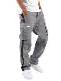 Thumbnail for Men's new fashionable casual drawstring pockets color-blocked Pants - K - 6 COLORS -