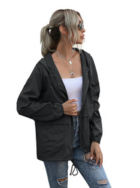 Thumbnail for New women's zipper hoodie lightweight outdoor hiking raincoat jacket - K - 5 COLORS -