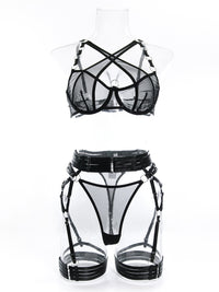 Thumbnail for Erotic hollow backless suit Lingerie Set - K - 4 COLORS -