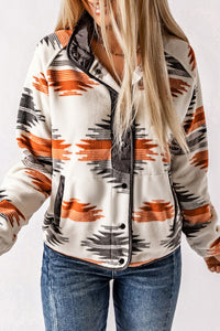 Thumbnail for Women's western style printed cardigan jacket - K - 4 COLORS -