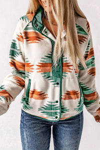 Thumbnail for Women's western style printed cardigan jacket - K - 4 COLORS -