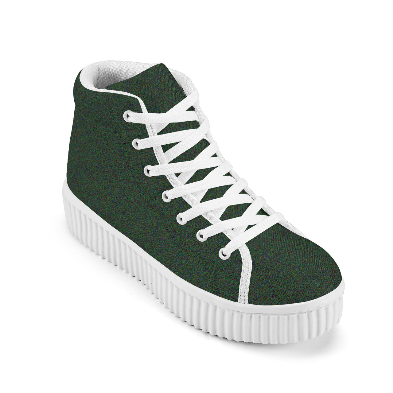 OOTO - GREEN SANDS - Women's High Top Platform Shoes - 1 COLOR -