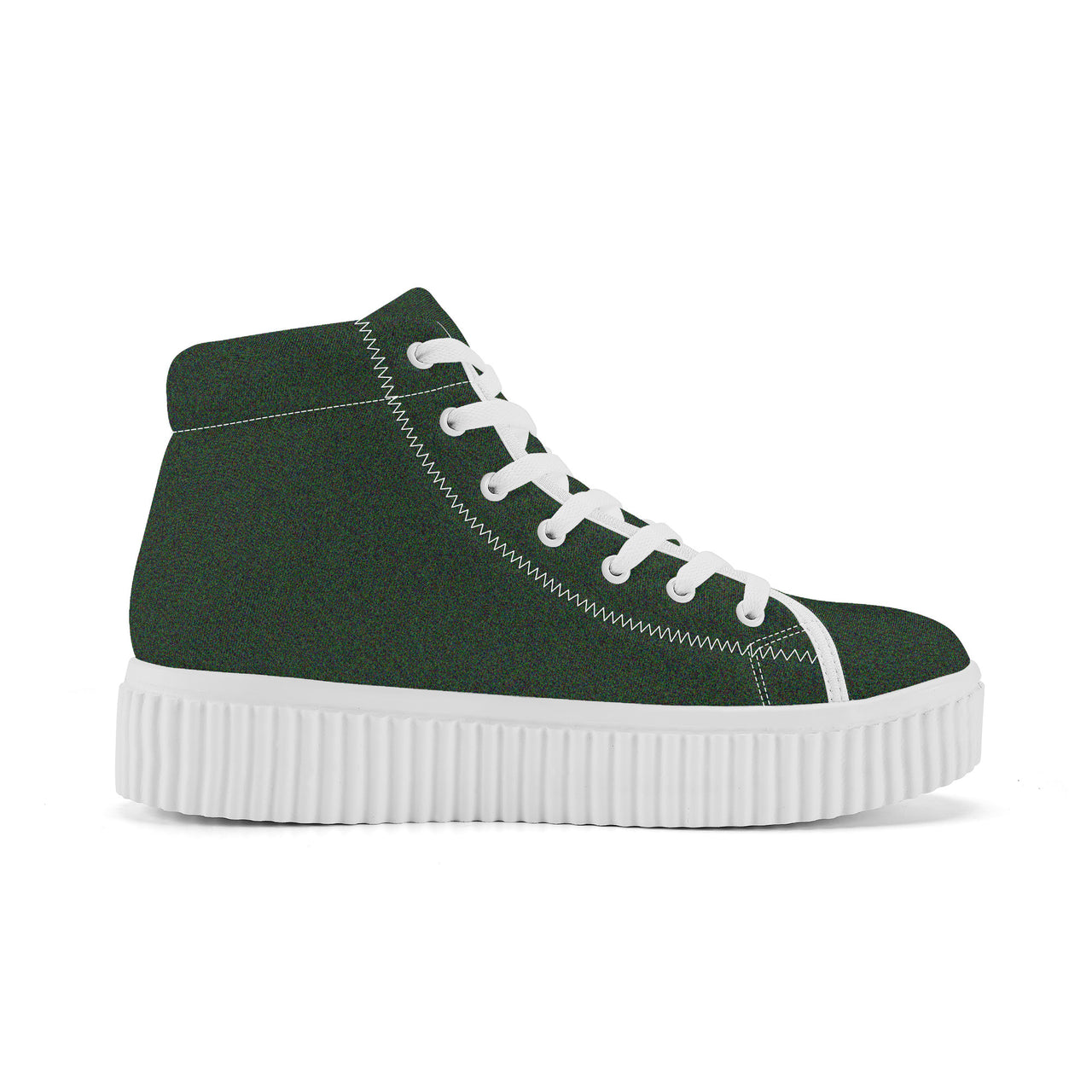 OOTO - GREEN SANDS - Women's High Top Platform Shoes - 1 COLOR -