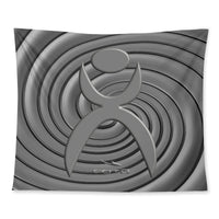 Thumbnail for OOTO - SPIRALING GLYPHIC 1 - D34 Wall Tapestry - 3 SIZES -