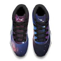 Thumbnail for OOTO - SPACE SCENE - High Top Air Retro Sneakers - Black soles - 1 COLOR -