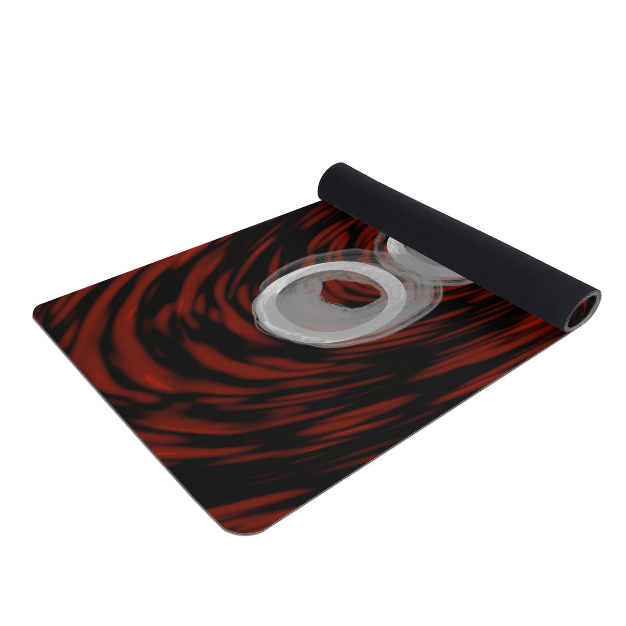 OOTO - Yoga Mat - Painted OOTO en gray dark red tunnel