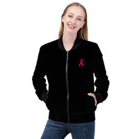 Thumbnail for OOTO - GLYPHIC EN PINK - SF_D80 Women's Bomber Jacket - 1 COLOR -