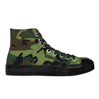 Thumbnail for OOTO - CAMO - SF_D71 High Top Canvas Shoes - Black soles - 1 COLOR -