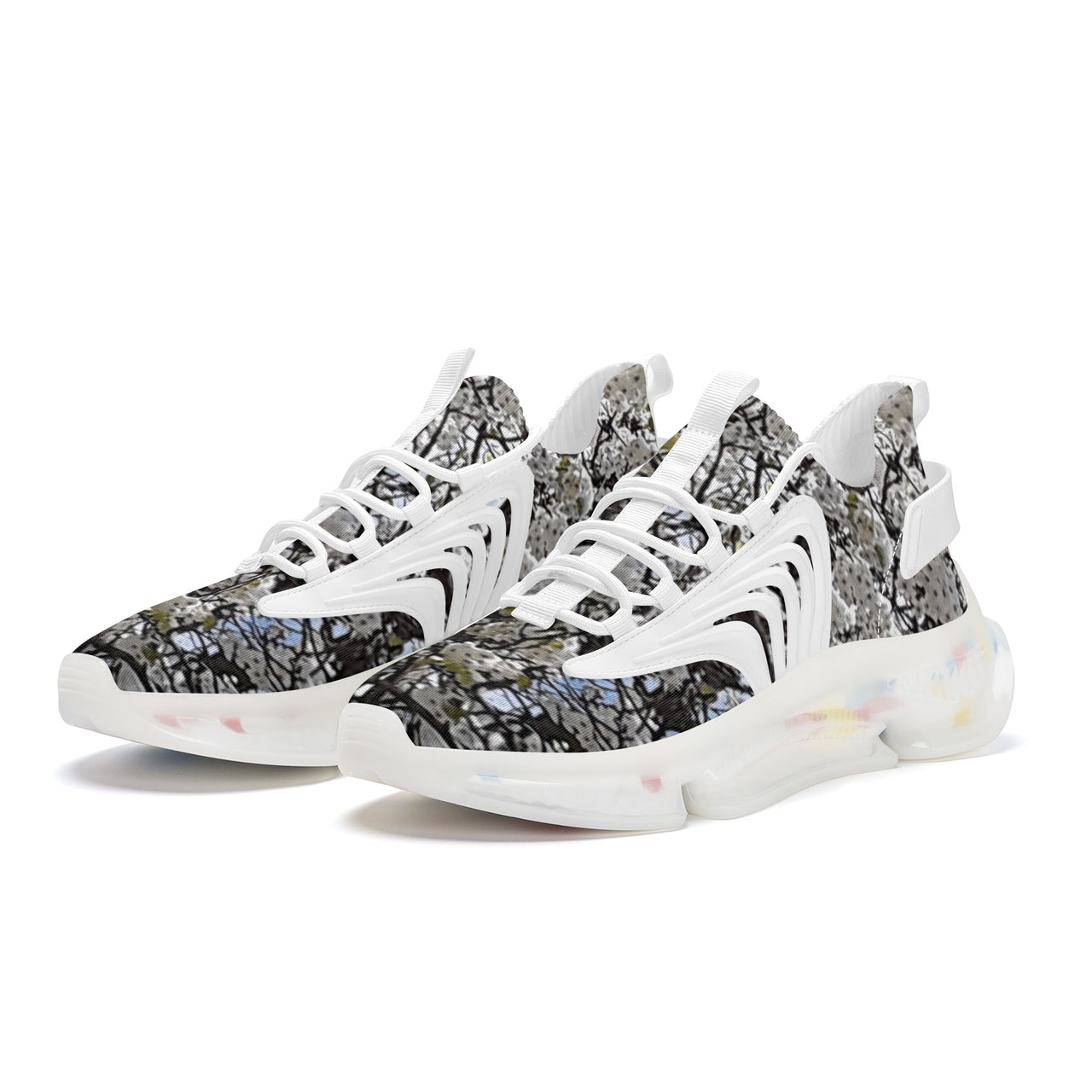 OOTO - BLOSSOMS - SF_S35 Air Max React Sneakers - White soles - 1 COLOR -